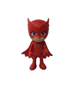 PJ Masks Owlette Deluxe Talking Action Figure Just Play Red Tested Works 6"